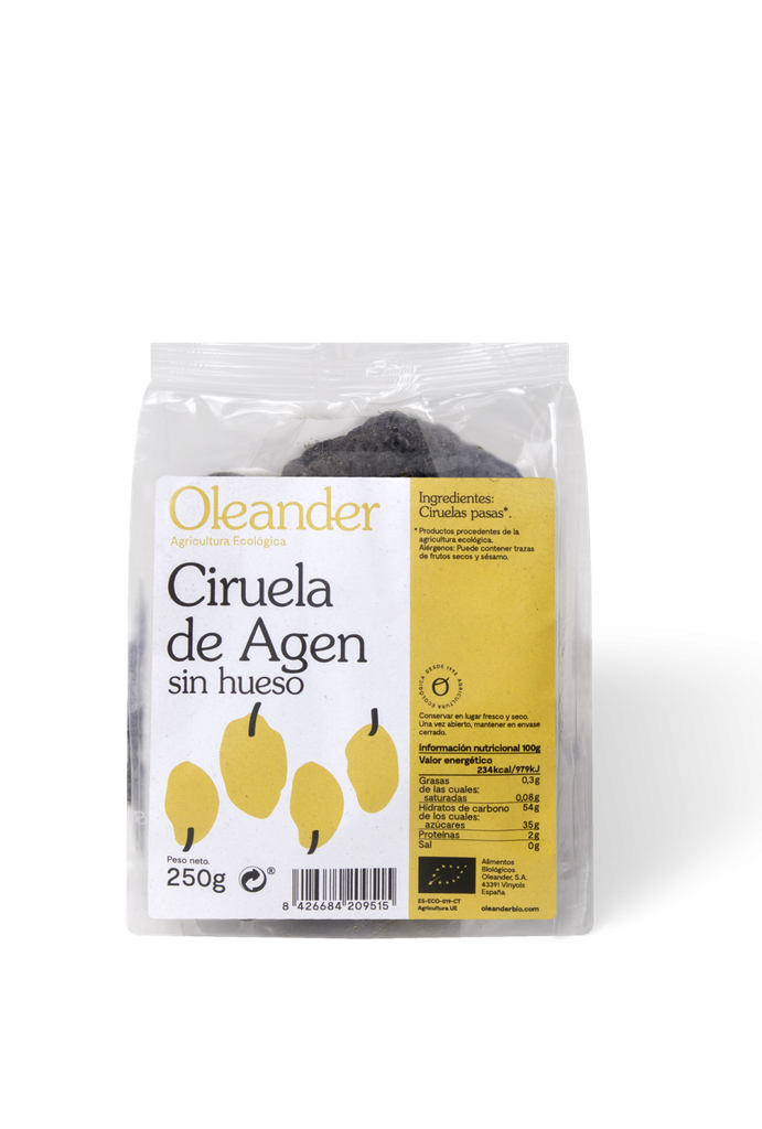 CIRUELAS DE AGEN SIN HUESO (230 gr.) OLEANDER