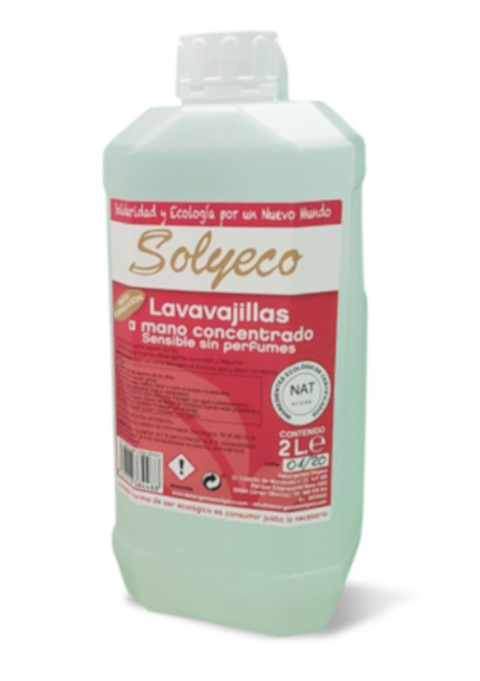 LAVAVAJILLAS A MANO CONCENTRADO SENSIBLE Solyeco (2 L)*