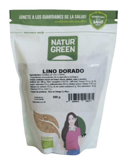 LINO DORADO EN SEMILLAS NATURGREEN (500 gr)