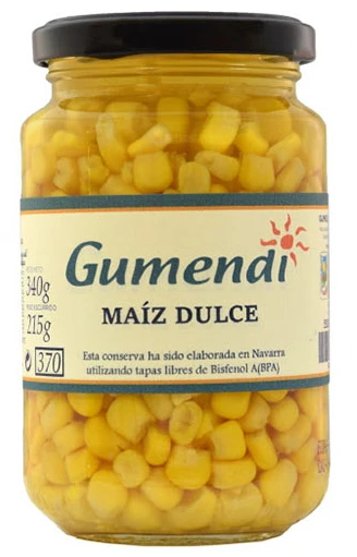 MAIZ EN CONSERVA Gumendi (340 gr.)