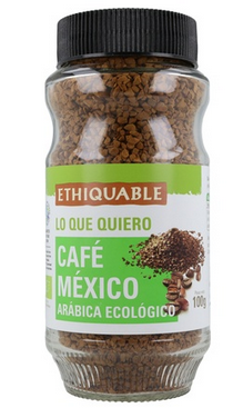 CAFE SOLUBLE LIOFILIZADO ARABICA MEXICO Etiquable (100 g) Cad 22/6.