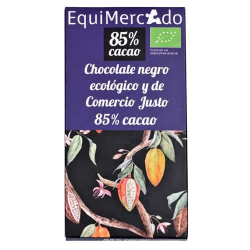 CHOCOLATE NEGRO 85% Equimercado (80 gr)