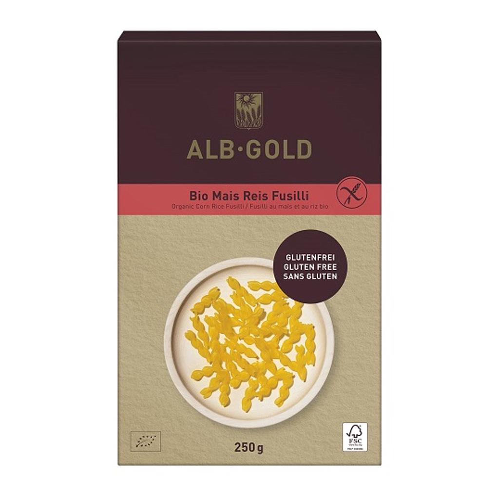 ESPIRALES DE MAIZ Y ARROZ SIN GLUTEN Alb-Gold (250 gr)
