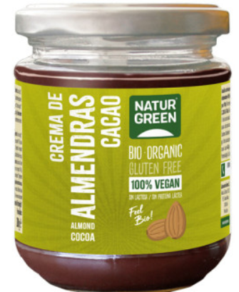 CREMA DE CACAO Y ALMENDRAS Naturgreen (200 g)