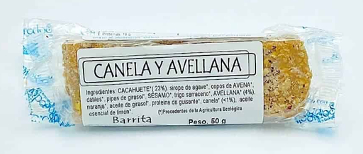 BARRITA CANELA Y AVELLANA (70gr)