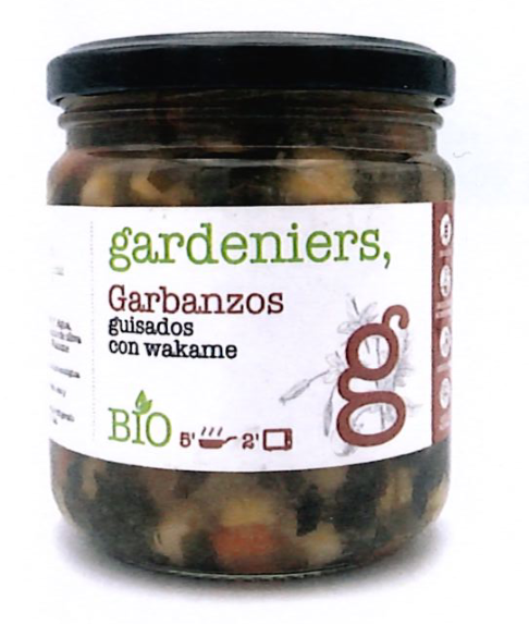 GARBANZO GUISADOS CON ALGA WAKAME (350 gr.)