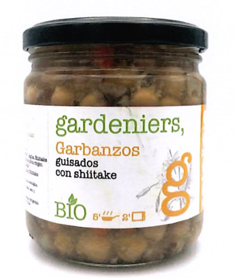 GARBANZO GUISADO CON SETA SHIITAKE Gardeniers (370 g)