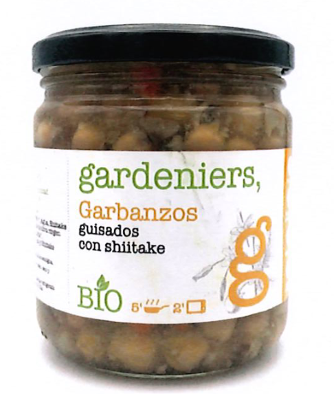 GARBANZO GUISADOS CON ALGA SHITAKE (370 gr.)