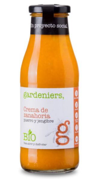 CREMA DE ZANAHORIA CON PUERRO Y JENGIBRE (490 gr.)