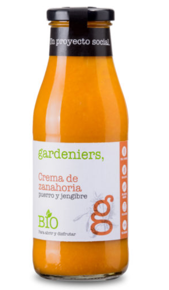 CREMA DE ZANAHORIA PUERRO Y JENGIBRE Gardeniers (490 g)