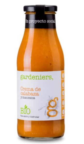 CREMA DE CALABAZA Y MANZANA (490 gr.)