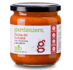 SALSA DE TOMATE con curcuma y jengibre (330 gr.)