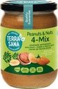 CREMA 4-MIX (CACAHUETE, AVELLANA, ANACARDO, ALMENDRA) Terra Sana (250 gr)