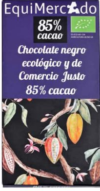 CHOCOLATE NEGRO 85% Equimercado (80 g)