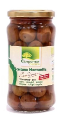 ACEITUNA MANZANILLA SABOR NATURAL CON HUESO Campomar nature (350 g)
