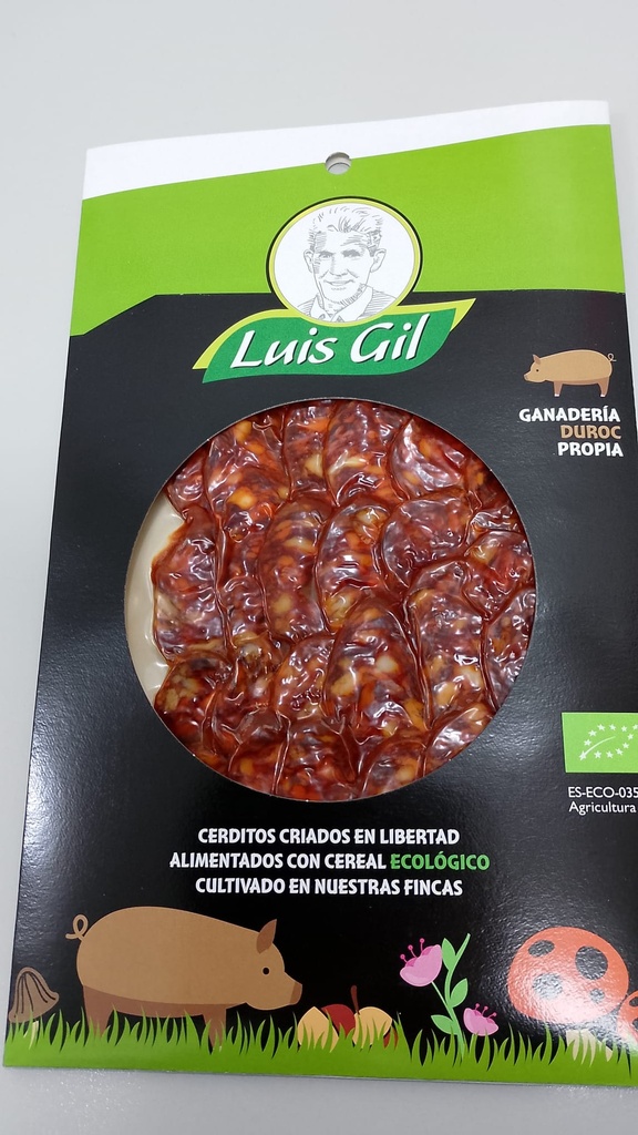 CHORIZO EXTRA DE CERDO EN LONCHAS Luis Gil (100 g) Cad 25/3.