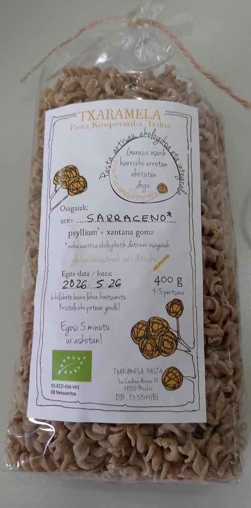 ESPIRALES DE SARRACENO Txaramela Pasta (400 g)