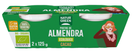 POSTRE ALMENDRA CACAO Natugreen (2 x 125 g)