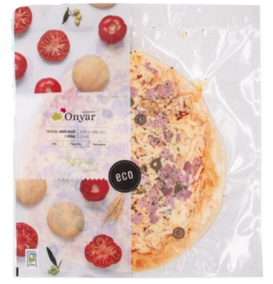 PIZZA DE JAMON Y ACEITUNAS Onyar (360 g)