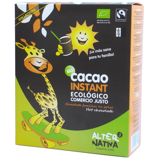 [2051020] CACAO INSTANTANEO Alternativa3 (750 g) Cad 1/2