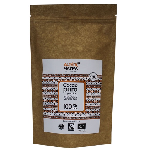 [2051050] CACAO PURO 100% DESGRASADO Alternativa (350 gr)