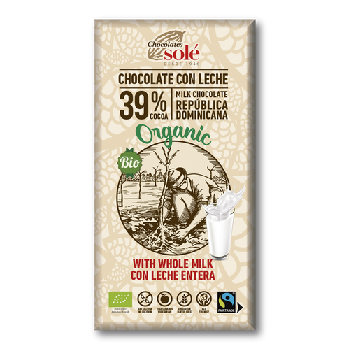 [2051150] CHOCOLATE CON LECHE 39% Sole (100 gr)