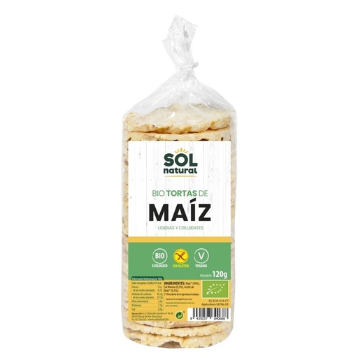 [2020440] TORTITAS DE MAIZ Sol Natural ( 120 gr)