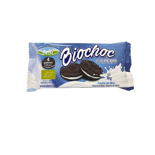 [3070000] GALLETAS BIOCHOC & CREAM Belsi (70 g).
