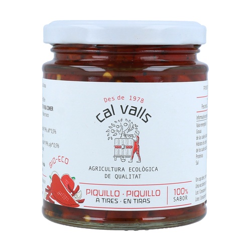 [2061030] PIMIENTO DEL PIQUILLO EN TIRAS Cal Valls (215 gr)