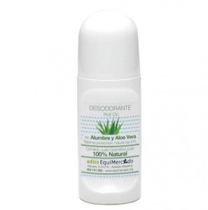 [3300041] DESODORANTE CON ALUMBRE Y ALOE VERA-roll on- (70ml) COMERCIO JUSTO