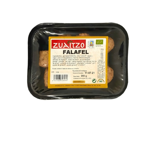 [2072105] ALBONDIGAS DE FALAFEL Zuaitzo (200 gr)