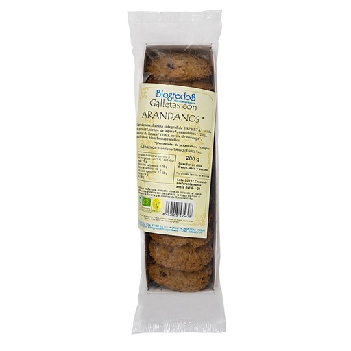 [3070019] GALLETAS DE ARÁNDANOS Y LINAZA (200 gr)