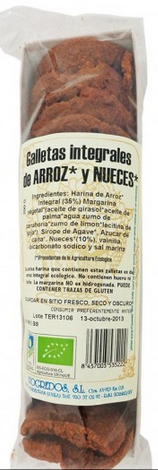 [3070020] GALLETAS DE ARROZ INTEGRAL Y NUECES Biogredos (200 g) Cad. 29/7