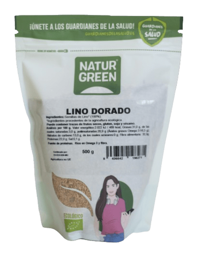[2011081] SEMILLAS LINO DORADO Naturgreen (500 g) Cad 3/5