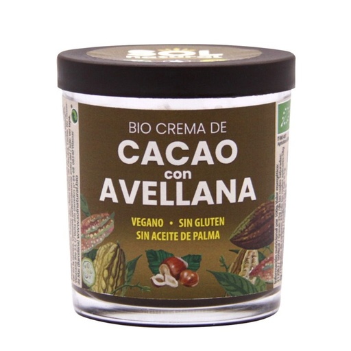 [2051207] CREMA CACAO CON AVELLANA (200 gr) Solnatural