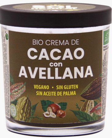 [2051207] CREMA DE CACAO CON AVELLANA SIN GLUTEN Sol natural (200 gr)