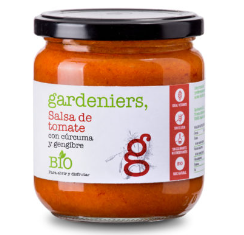 [2074138] SALSA DE TOMATE CON CURCUMA Y JENGIBRE Gardeniers (330 gr)