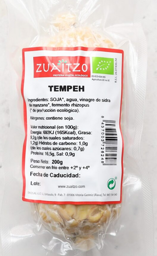 [2072126] TEMPEH NATURAL Zuaitzo (200 g) Cad 26/3