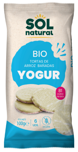 [2020211] TORTITAS DE ARROZ CON YOGURT NATURAL Sol Natural (100 g)