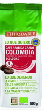 [2040038] CAFE ARABICA MOLIDO COLOMBIA Ethiquable (250 g)